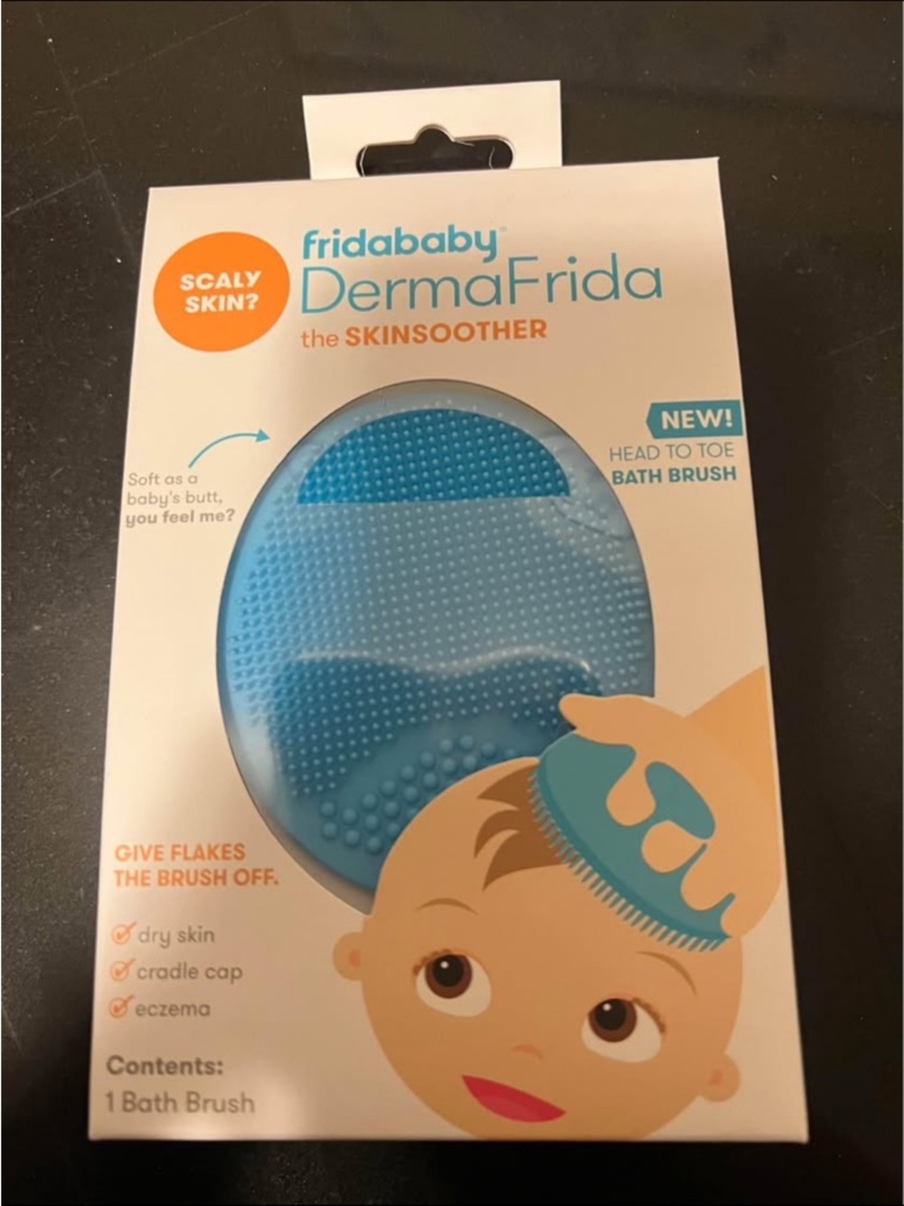 Fridababy DermaFrida Blue SkinSoother Baby Bath Brush
